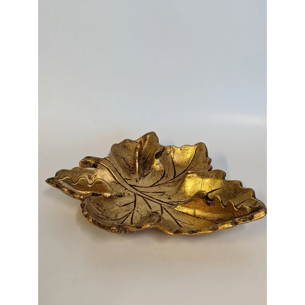 Golden Leaf Vintage Ash Tray